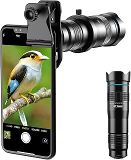 Evil Eye HD Handyobjektiv 28X Teleobjektiv für iPhone Samsung, Huawei, Xiaomi Android Smartphone, Monokular Teleskop
