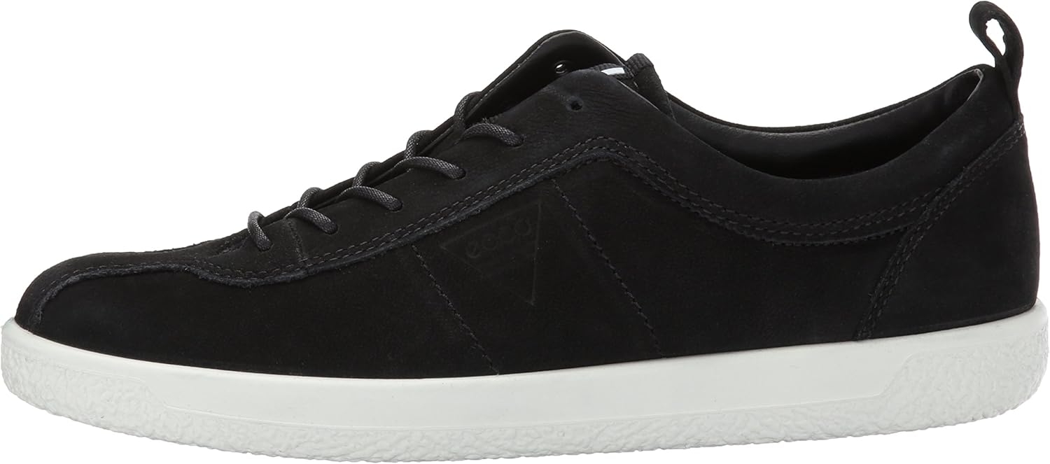 ECCO Women's Low-Top Sneaker, 4/9 UK 36 EU Black Nubuck
