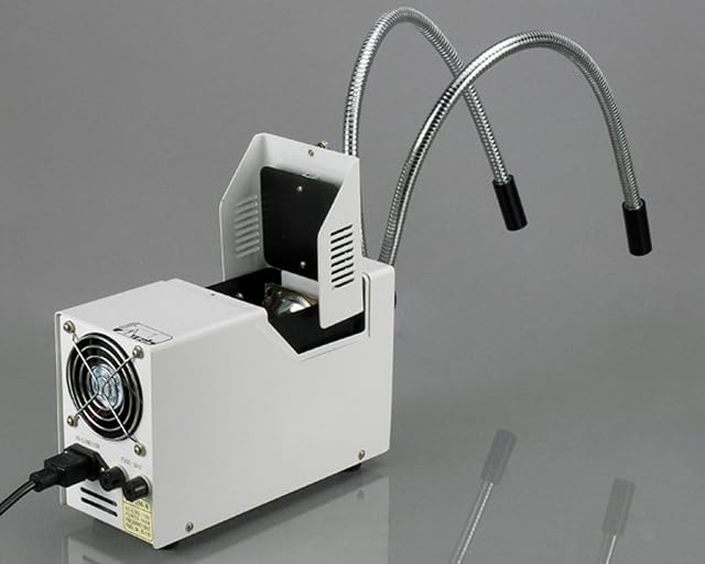 Foto 2 de 4 de Dual AmScope HL250-AY 150W de Fibra -ptica de Cuello de Cisne Microscopio Iluminador