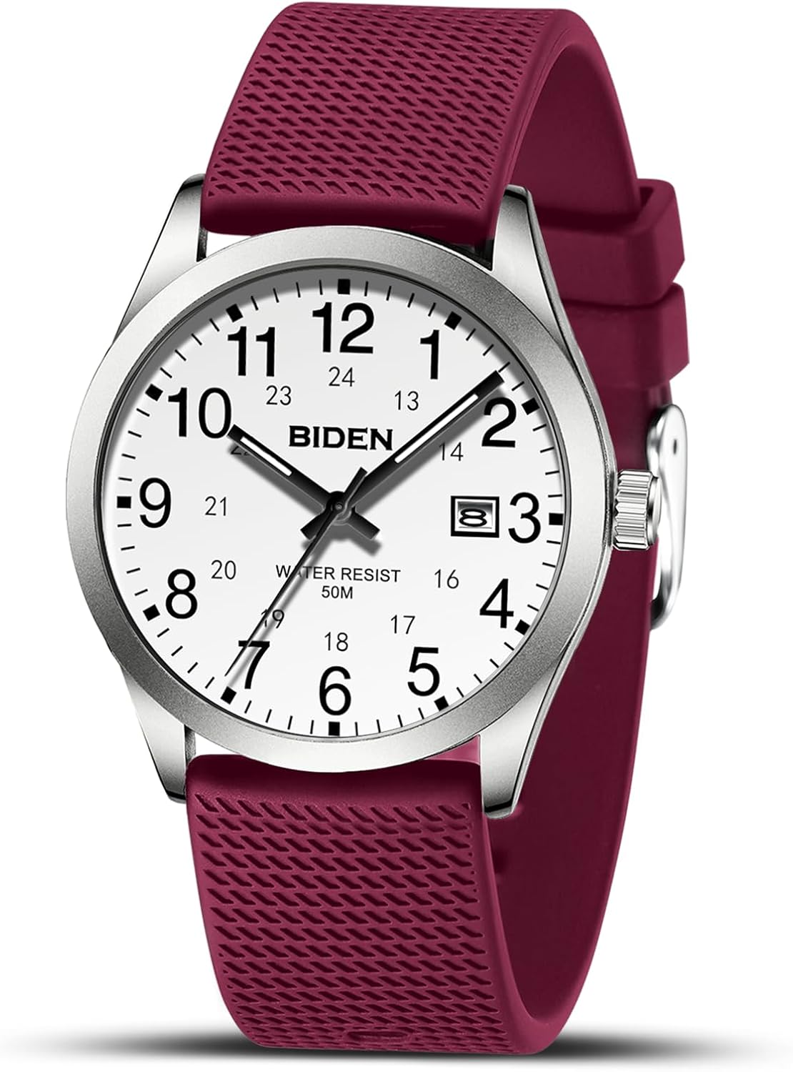 LN LENQIN Unisex Uhr - Wasserdichte Krankenhausuhr Mit Silikonarmband