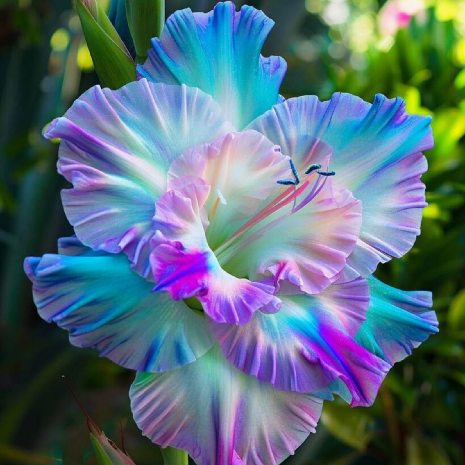 Beautiful Daylily Bulbs - Hardy Perennial - Beautiful Flowers, Suitable for Gardens and Vase Decoration - Easy Care-5 Bulbs-B