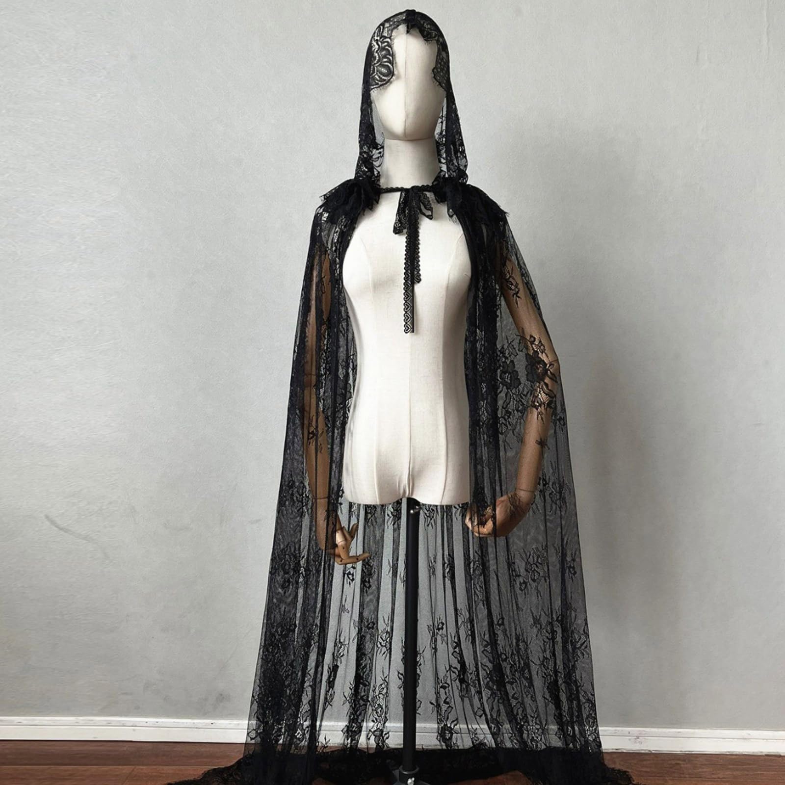 Tradizionale abito da sposa ricamato in nero bianco e rosso versatile abbigliamento formale accessorio nero sera partito mantello