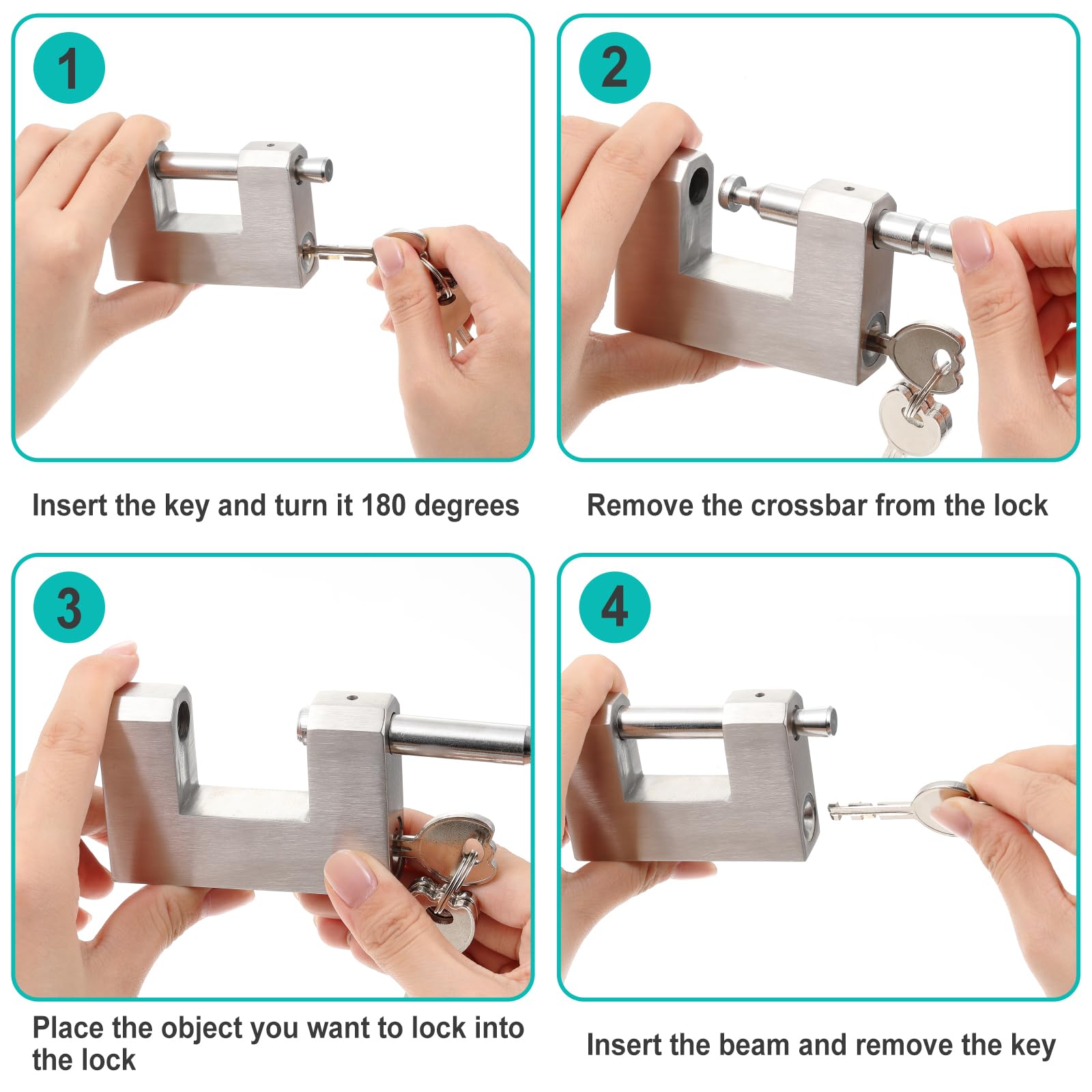 Amazon.com: Blulu 4 Pack Shipping Container Locks Stainless