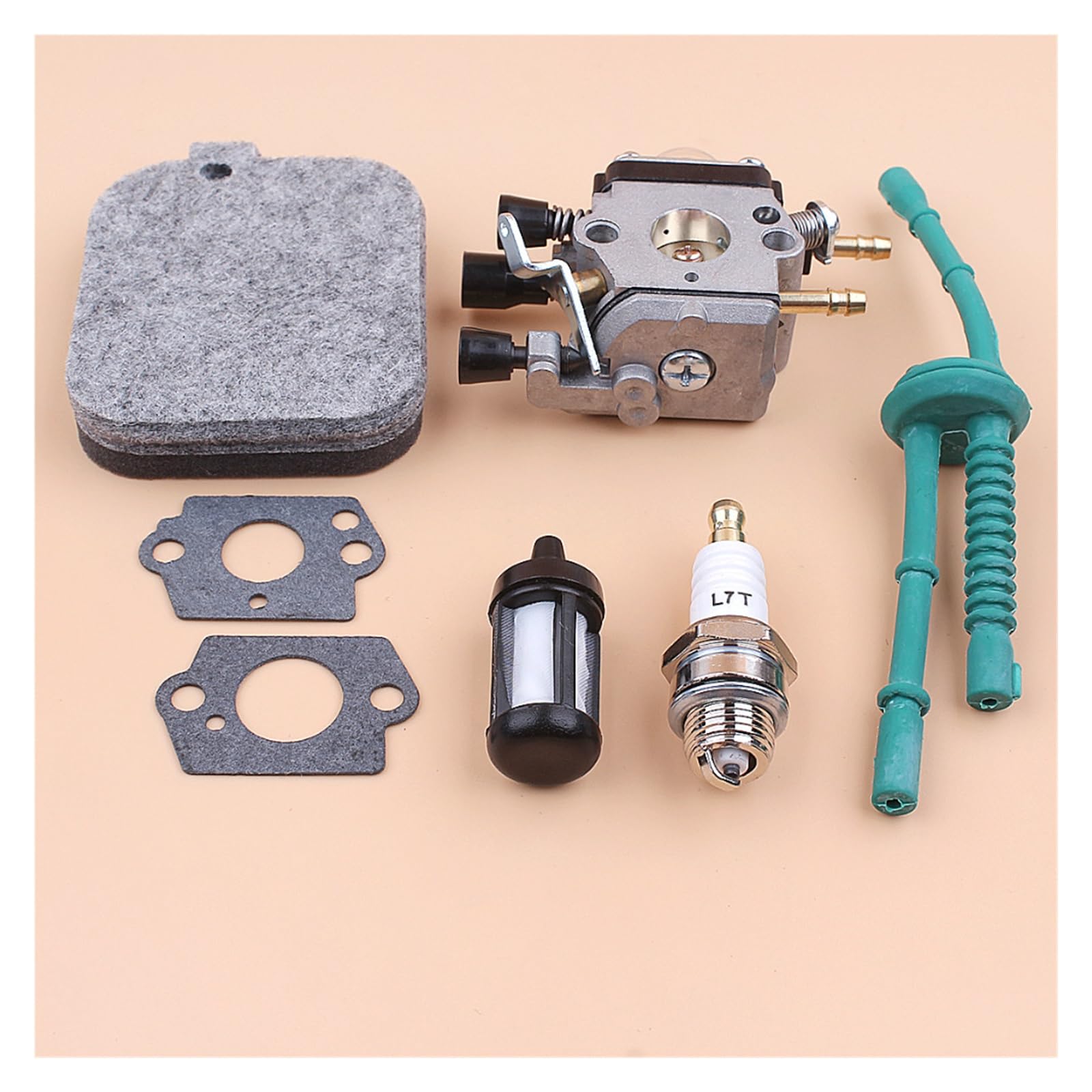 Junta de carburador, Filtro de Aire, Kit de Filtro de Manguera de Combustible for sopladores de Hojas STIHL BG45 BG46 BG55 BG65 BG85 BR45C SH55 SH85