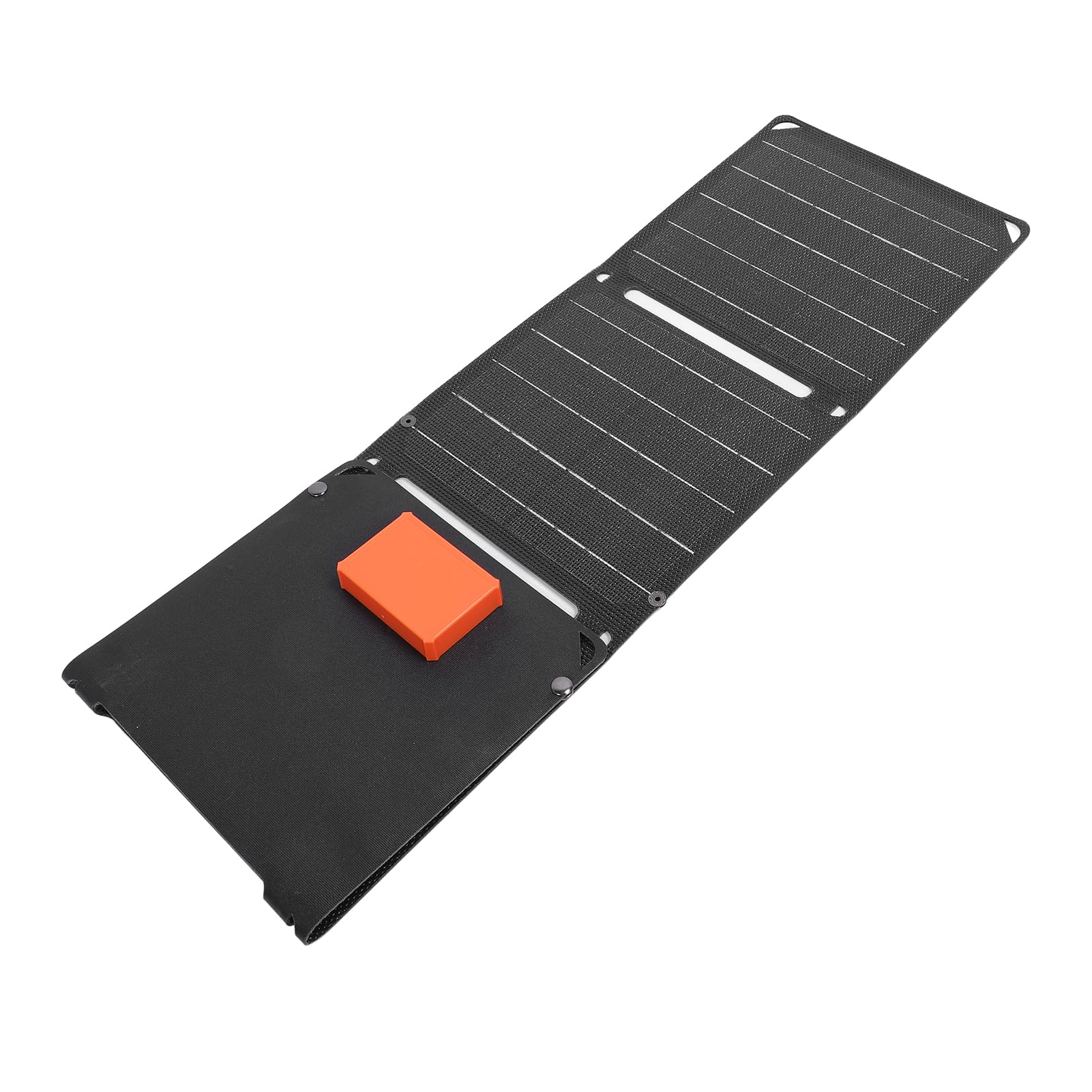 Annadue Składany Panel Słoneczny 40W z Podwójnymi Portami USB, Przenośny | 4-krotna torba na ładowarkę słoneczną ETFE, 2 porty USB, typ C, wyjście DC, z miernikiem kąta świecenia do podróżowania na