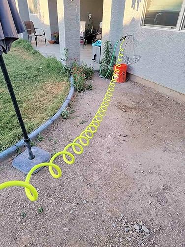 Miniatura 7 de SANFU Manguera de jardín con retroceso de poliuretano, práctica de 38 pulgadas de diámetro interior x 15 pies, con accesorios de latón hembra