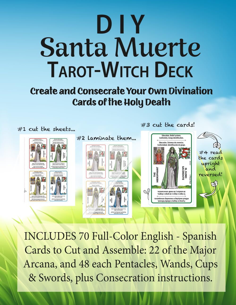 DIY Santa Muerte Tarot-Witch Deck Create and Consecrate Your Own Divination Cards of the Holy Death: Includes 70 Full-Color Cards to Cut and Assemble