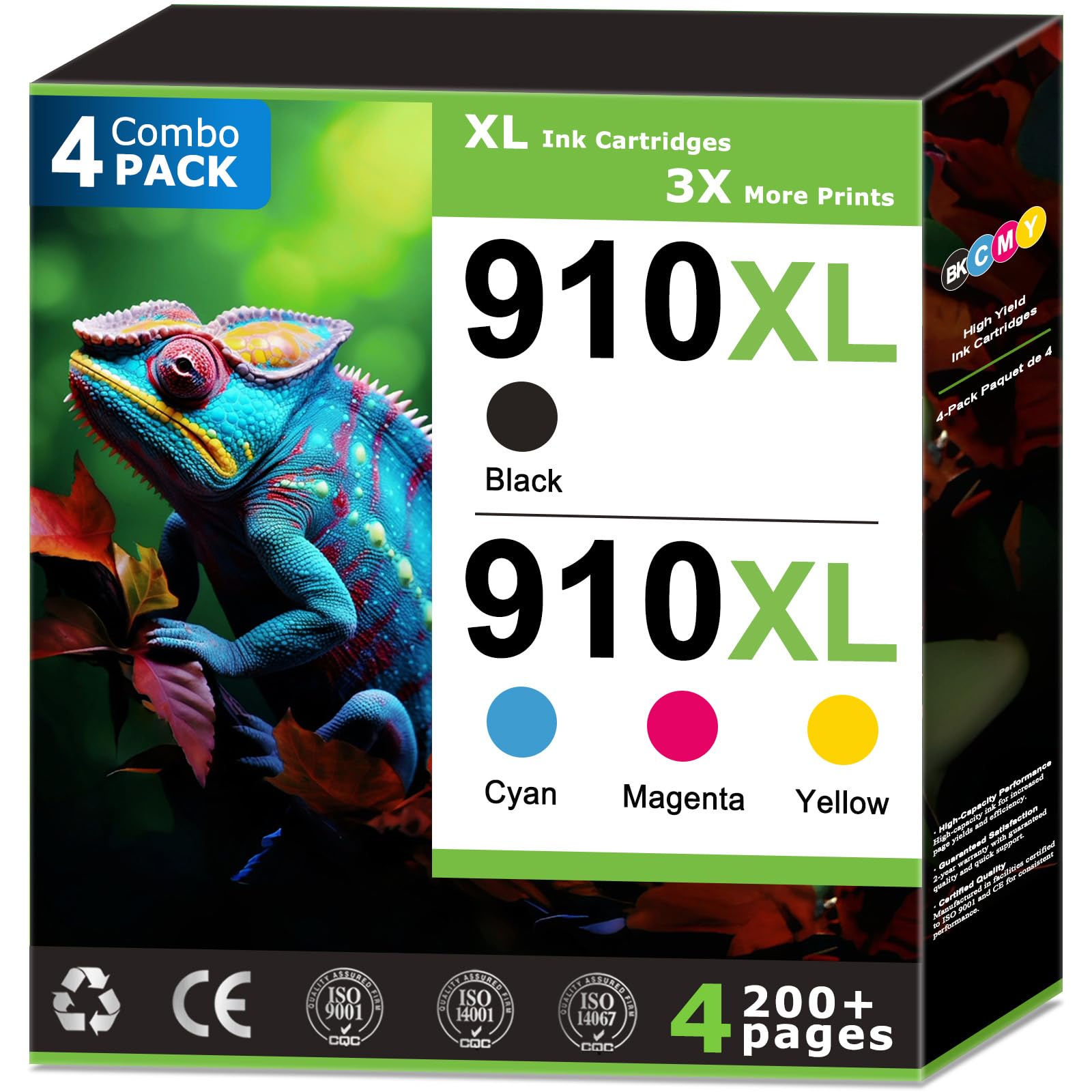 Photo 1 of HIRMOD 910XL Ink Cartridges 4-Pack