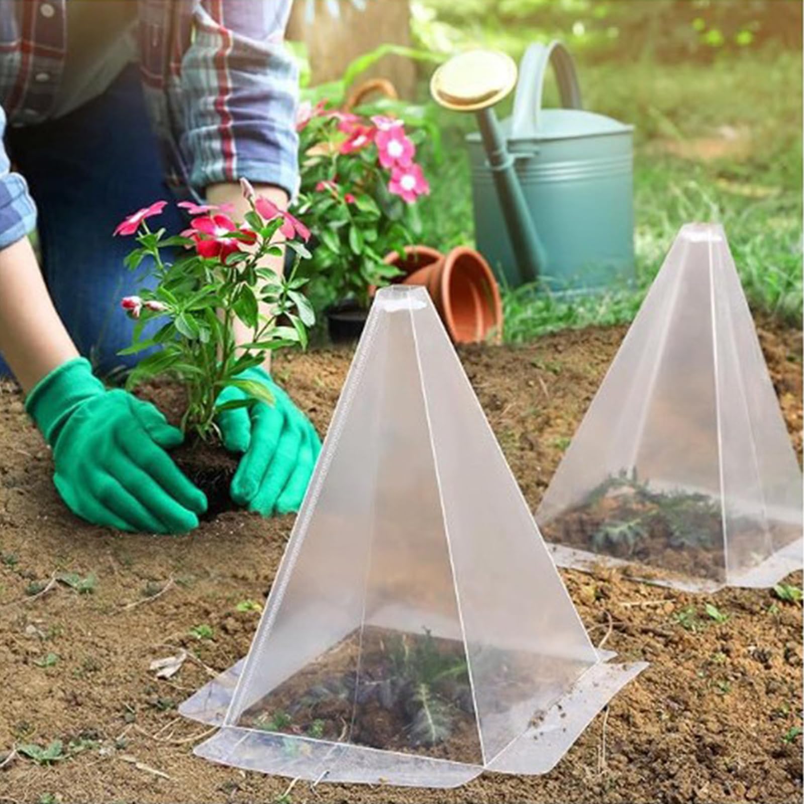 Protection transparente pour plantes - Pour petites serres - Pour semis - Cloche de jardin - Gogga