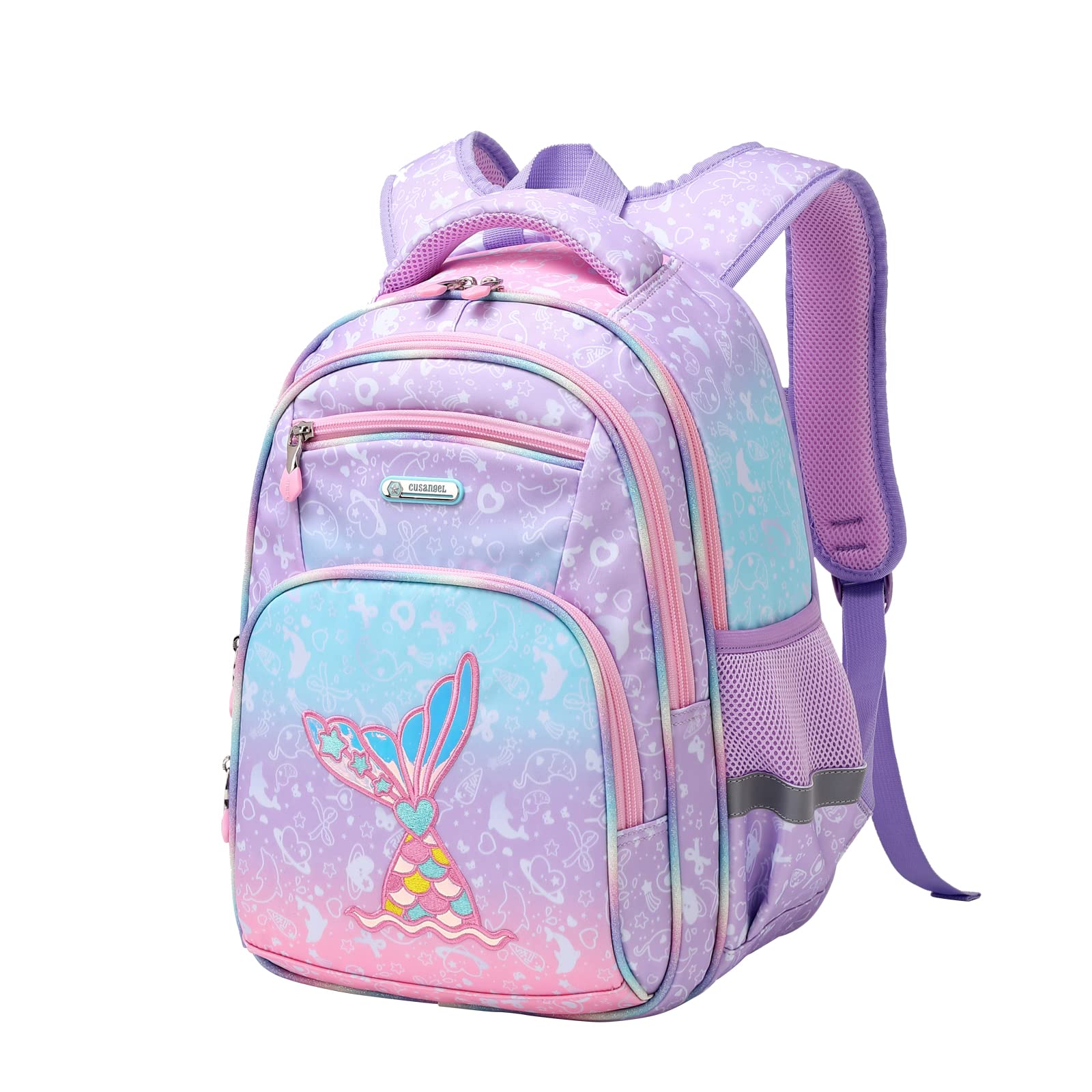 Cusangel Backpack for Girls Boys School Bookbags Kindergarten Elementary Lightweight Waterproof Multifunctional Large Capacity for Backpack (16 inch