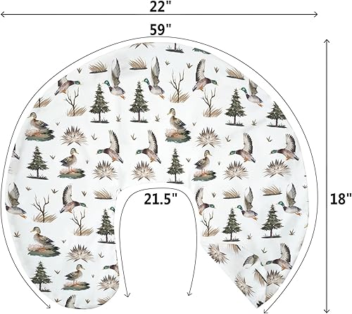 Miniatura 9 de Fundas de almohada retro de caza de patos para bebés y niñas, fundas elásticas suaves y elásticas para bebés recién nacidos