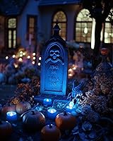 Vista 60 de Homemory - 24 velas de té negras, a pilas, duran más de 200 horas, sin llama, parpadeantes, falsas, eléctricas, LED, para Halloween, fiestas