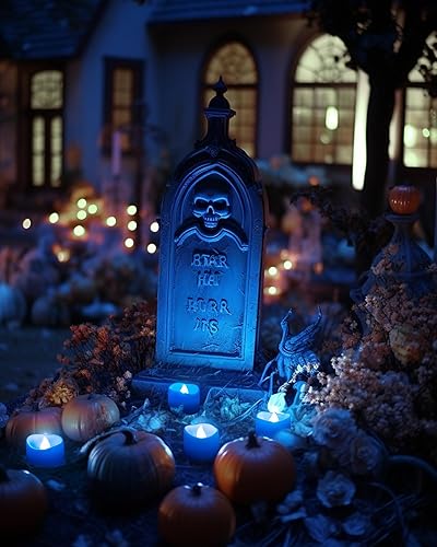 Miniatura 69 de Homemory - 12 velas de té LED, sin llama, a pilas, duran más de 200 horas, falsas, eléctricas, ideales como vela votiva, para aniversarios, centros