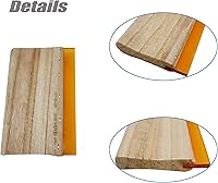 Vista 3 de TECHTONGDA Raspador de aceite de madera de goma para impresión de pantalla de seda 75 durómetro 6.3inch
