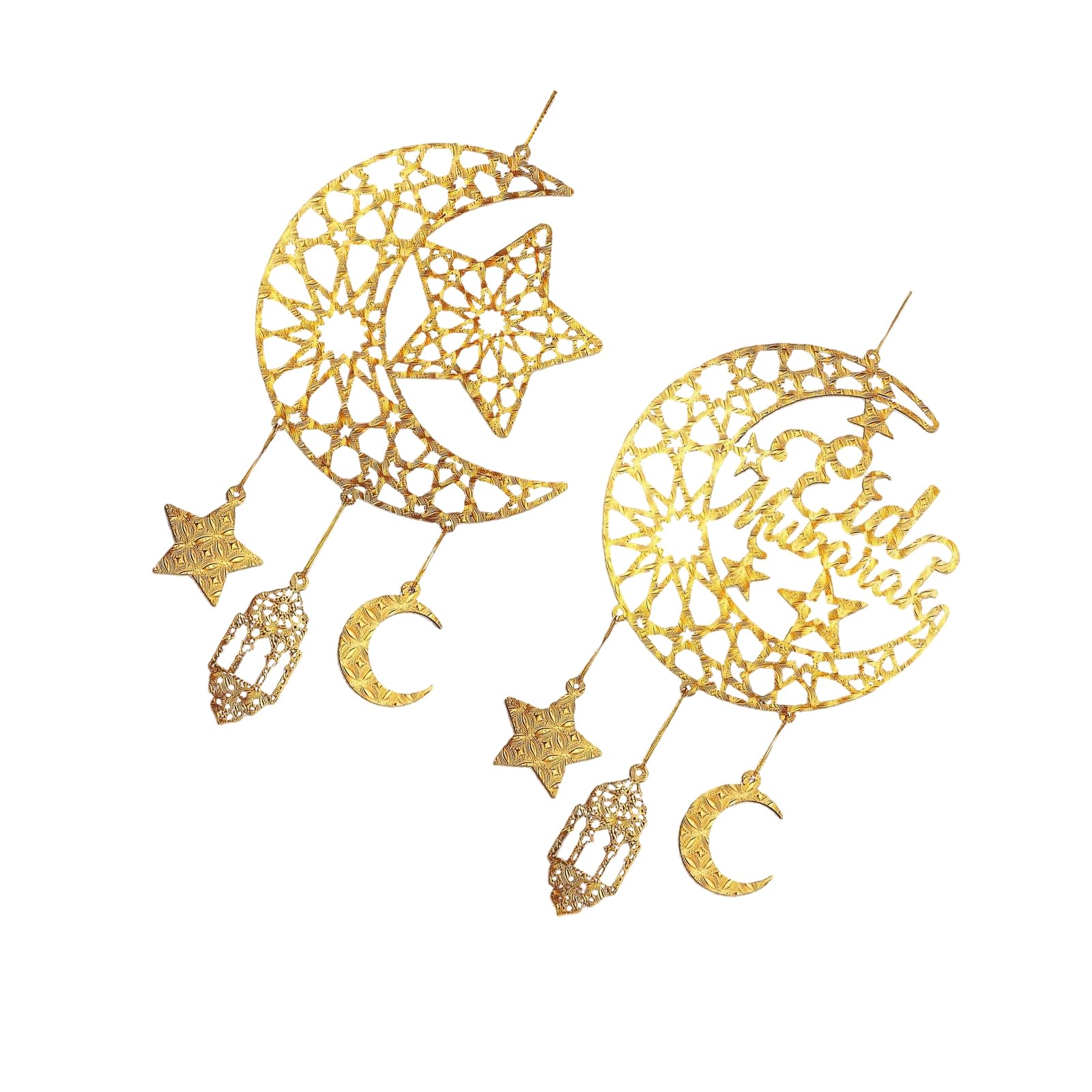 hogtnd Eid Mubaraks Door Sign Ramadans Kareems Hollow Pendant Ornament Moons Mubaraks Party Decoration Wooden Wall Hanger Kareems Hollow Pendant Ornament