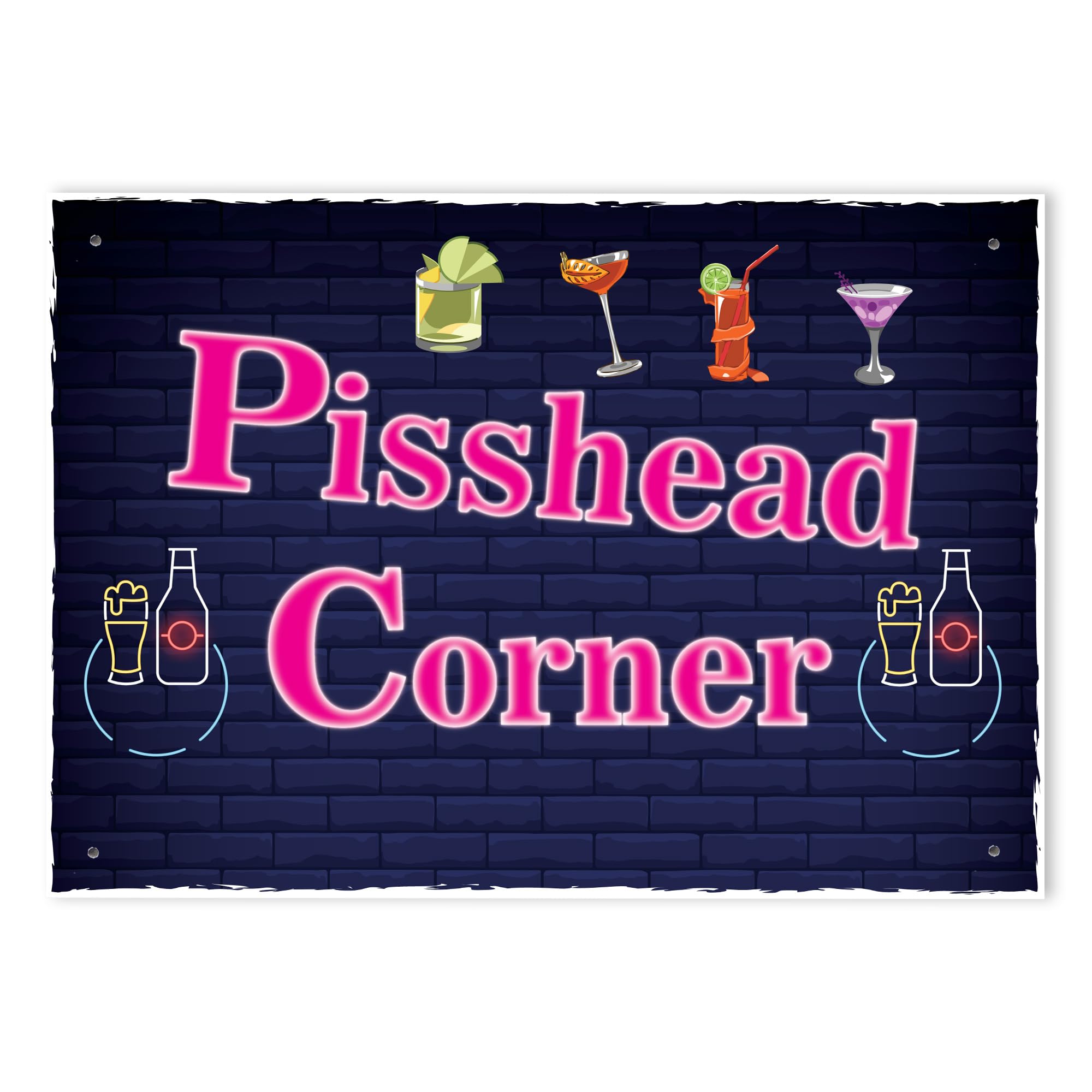 Red Ocean Home BAR SIGN Funny Rude Pub Bar Man Cave Sign Hanging Wall Sign For Home Bar Home Decor Alcohol Sign Shed Sign Man Cave Plaque Gift For Men Women