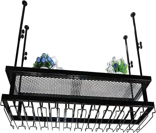 Estante para vino montado en la pared con soporte para botellas y vidrio, estante de metal para colgar copas de vino, soporte de vino colgante,