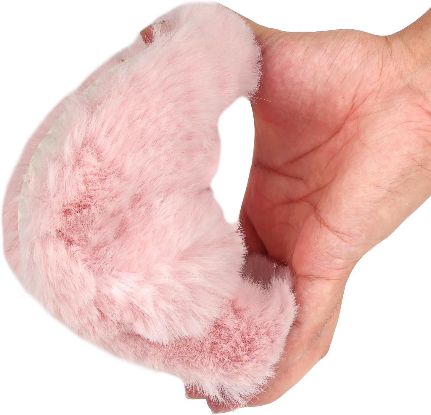 Girls Fuzzy Memory Foam Slippers Comfy丨Kids Fluffy Plush Open Toe House Slippers丨Slip On Furry Home Slides丨Indoor Outdoor Fur Flip Flop