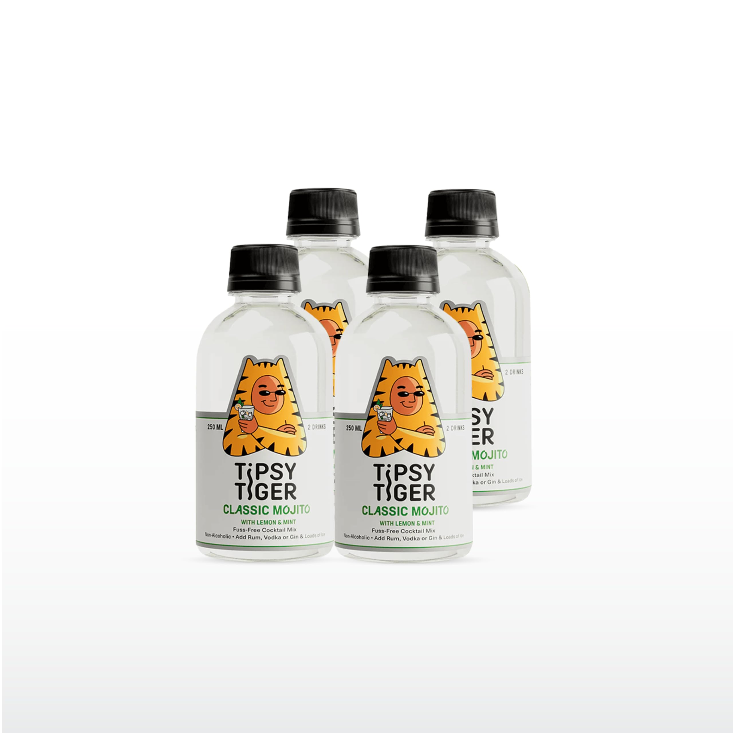 - Classic Mojito with Lemon & Mint, Fuss-Free Cocktail Mixer | 250ML (Pack of 4) | Makes 8 Drinks | Less than 5% added sugar