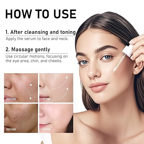 Miniatura 8 de Suero facial con 2% de ácido hialurónico + vitamina B5, suero hidratante sin fragancia para pieles sensibles, cuidado diario antienvejecimiento para