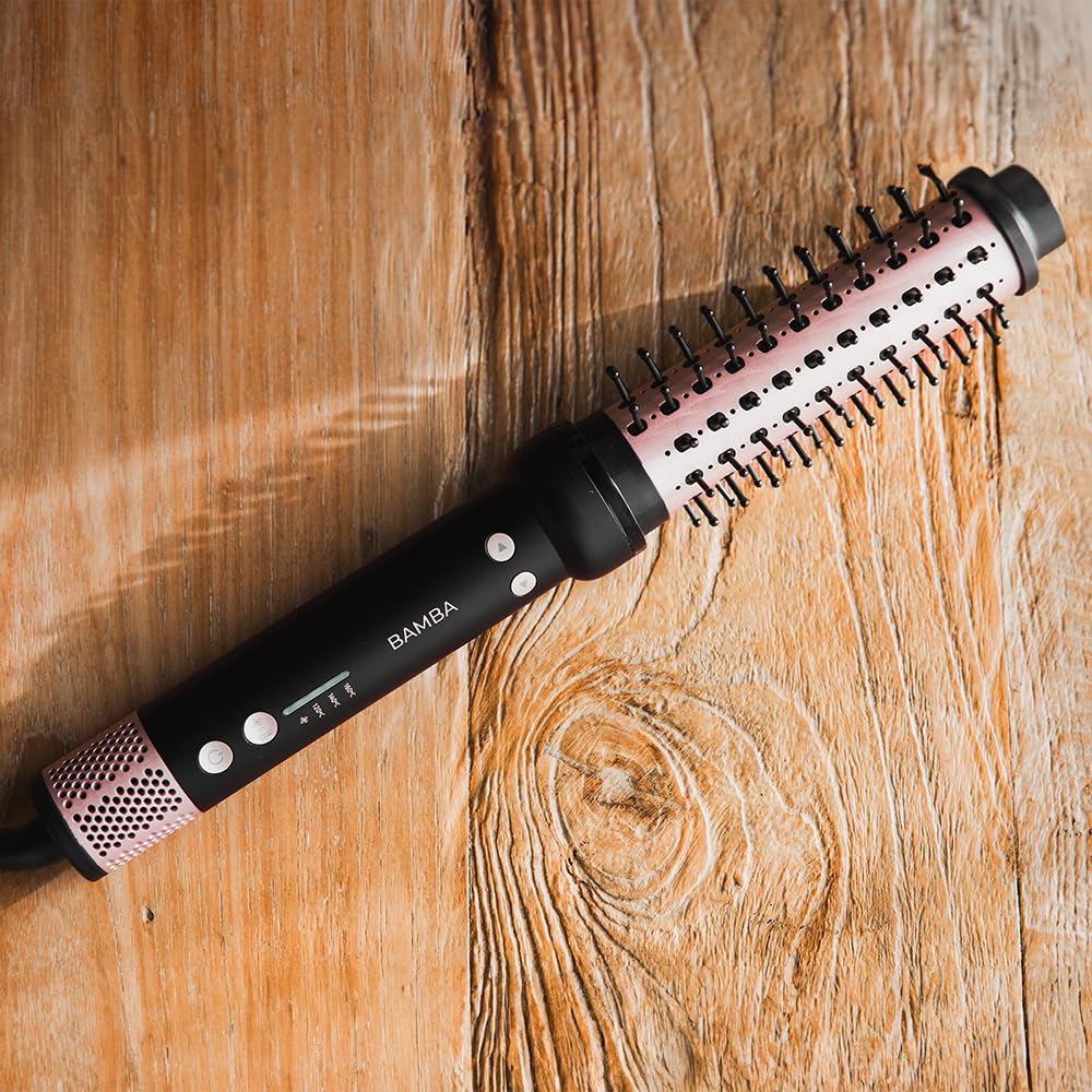 Cecotec Cepillo InstantCare Curly AirFlow. Moldea el Cabello, Cilindro de 34mm con Cabezal Giratorio, Revestimiento Cerámico, Todo Tipo de Cabello, 120ºC-160ºC, Cable 1,9m