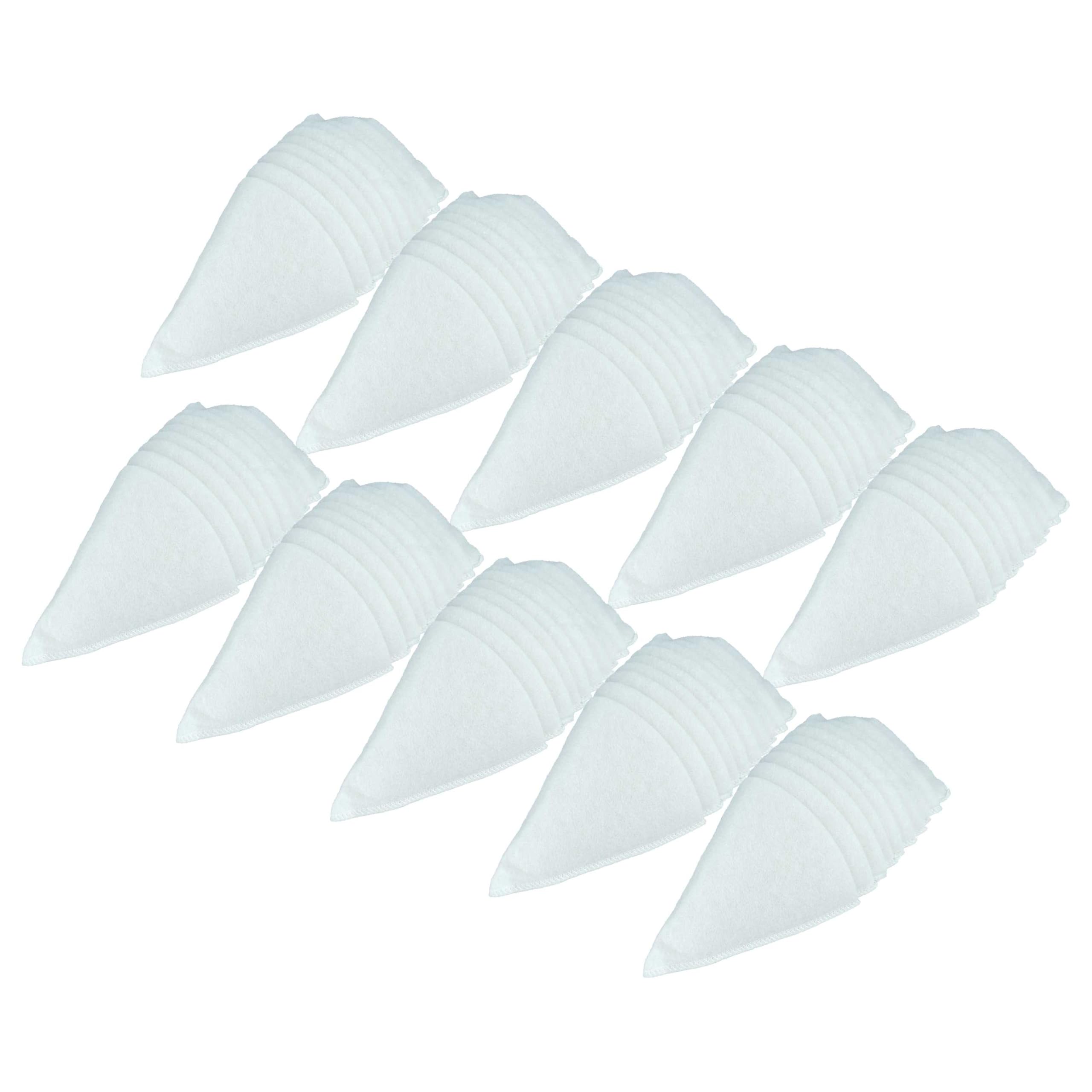 vhbw 100x Filtro cónico reemplaza Zehnder 990320031 para sistema de ventilación - Filtro aire de salida G4, DN 100 blanco