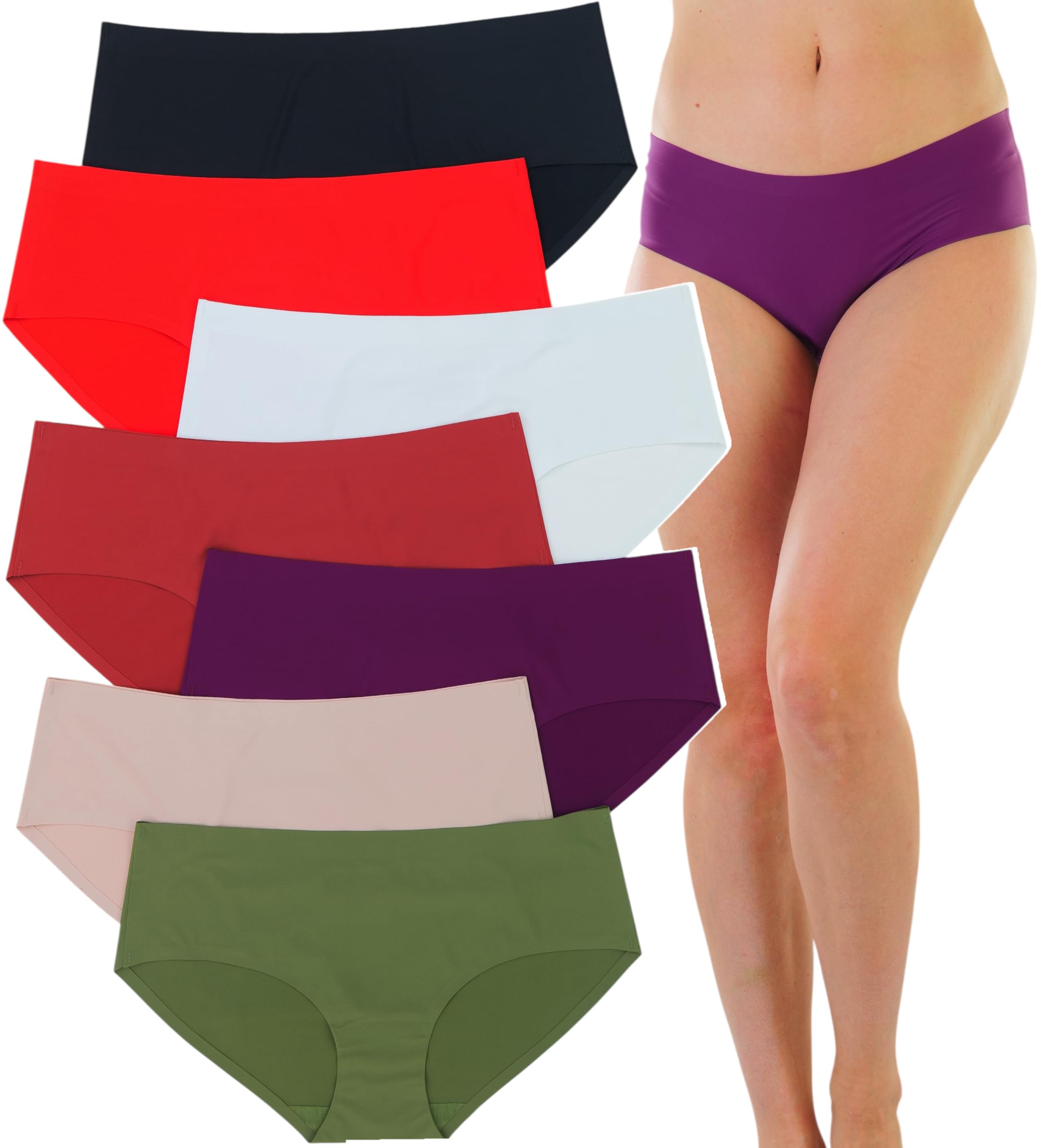 ToBeInStyle Junior Teenage Girls Young Adult No Show No Panty Line Laser Cut Underwear