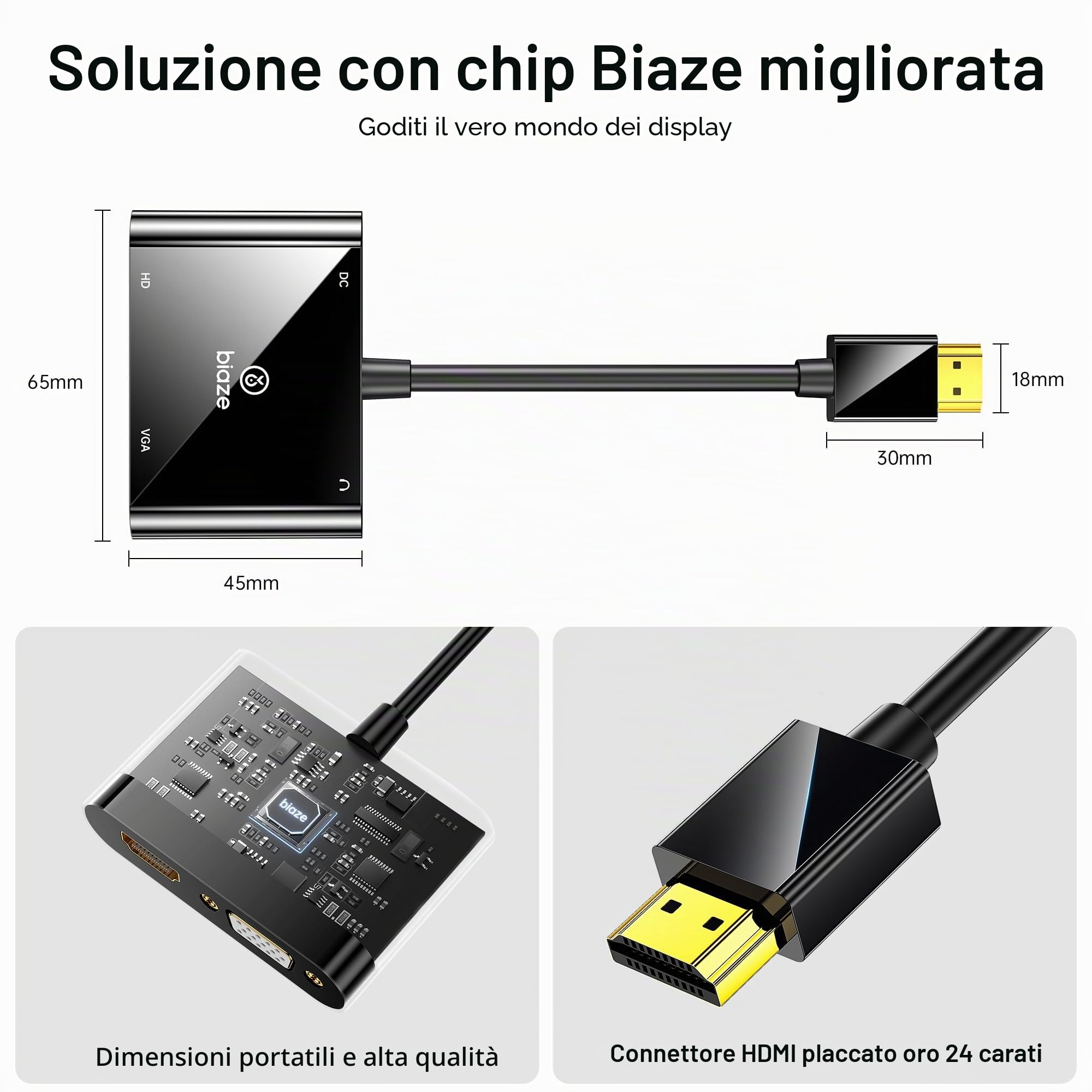 Adattatore HDMI a VGA ZH63-DE