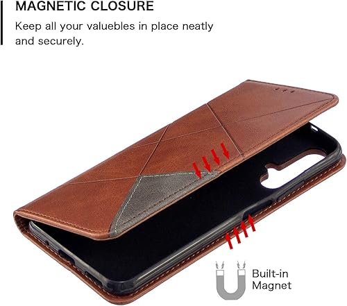 Miniatura 5 de QiongNi Funda para Huawei P Smart 2020, funda para Huawei P Smart 2020 POT-LX1A Pot-LX3 POT-L21A  Nova Lite 3+, funda de piel sintética con tapa