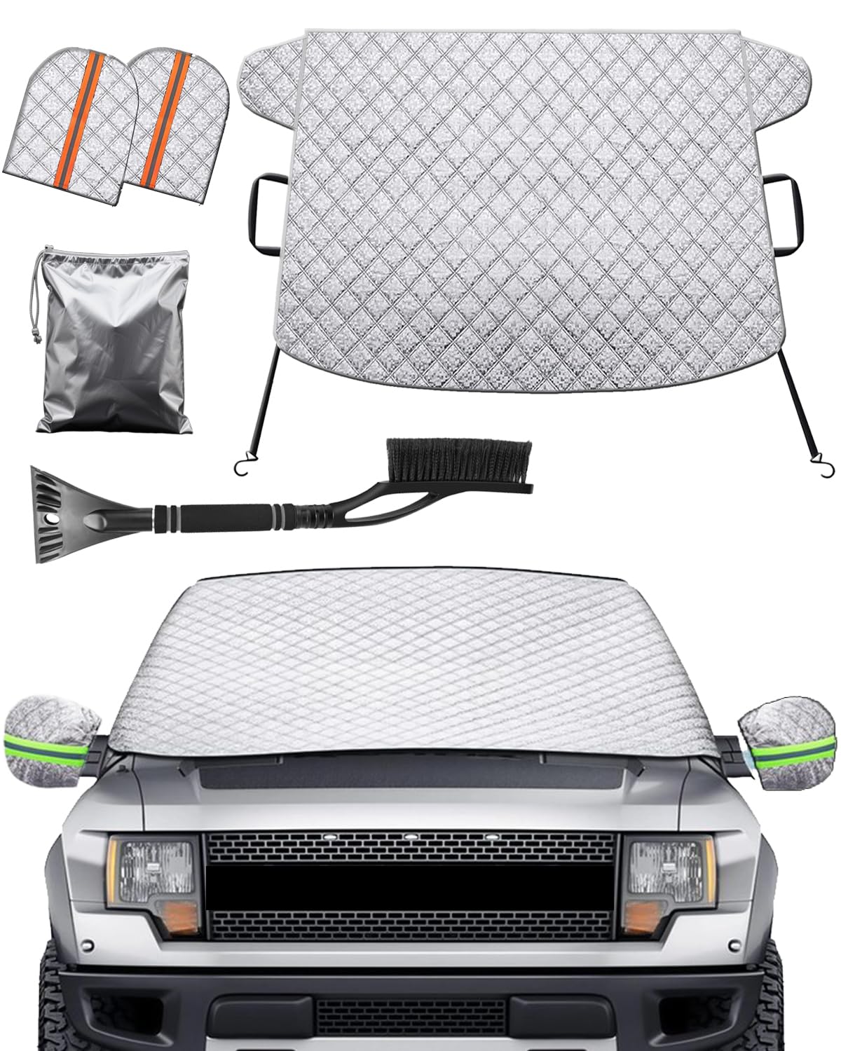 BAEZUS 4-Layer Aluminum Windshield Cover