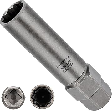 10 Spline Lug Nut Socket for Ta20 19/21 10 Spline Lug Nut Key | Dual Drive 10 Point Wheel Lock Key, Compatible with Bimecc 10 Point Socket