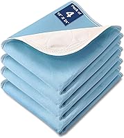 Vista 8 de Almohadillas de cama lavables e impermeables, 52" x 34" (2 unidades) Almohadillas de cama para incontinencia, protector de colchón impermeable