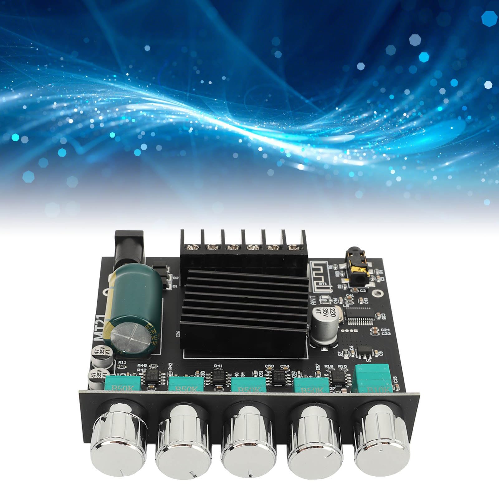 Placa Amplificadora Bluetooth de 2.1 Canales, 50W+50W+100W con