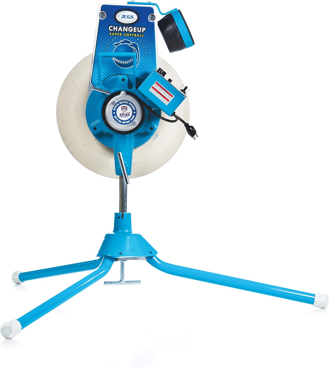 Jugs Changeup Super Softball Pitching Machine - New Changeup Feature! Fastballs up to 70 mph and changeups at speeds as Low as 44 mph. (Changeup Super Softball with Cart) : Sports & Outdoors