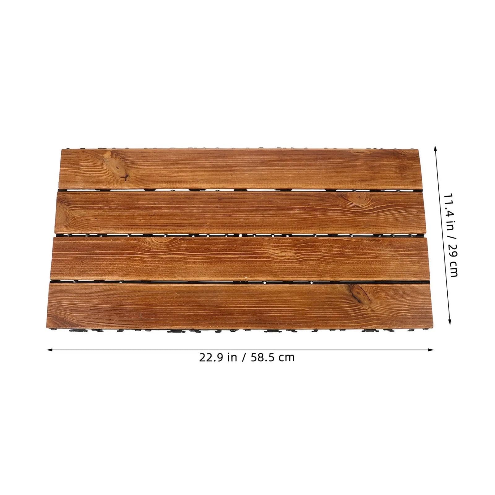 Baldosa Madera Carbonizada Fácil Instalación