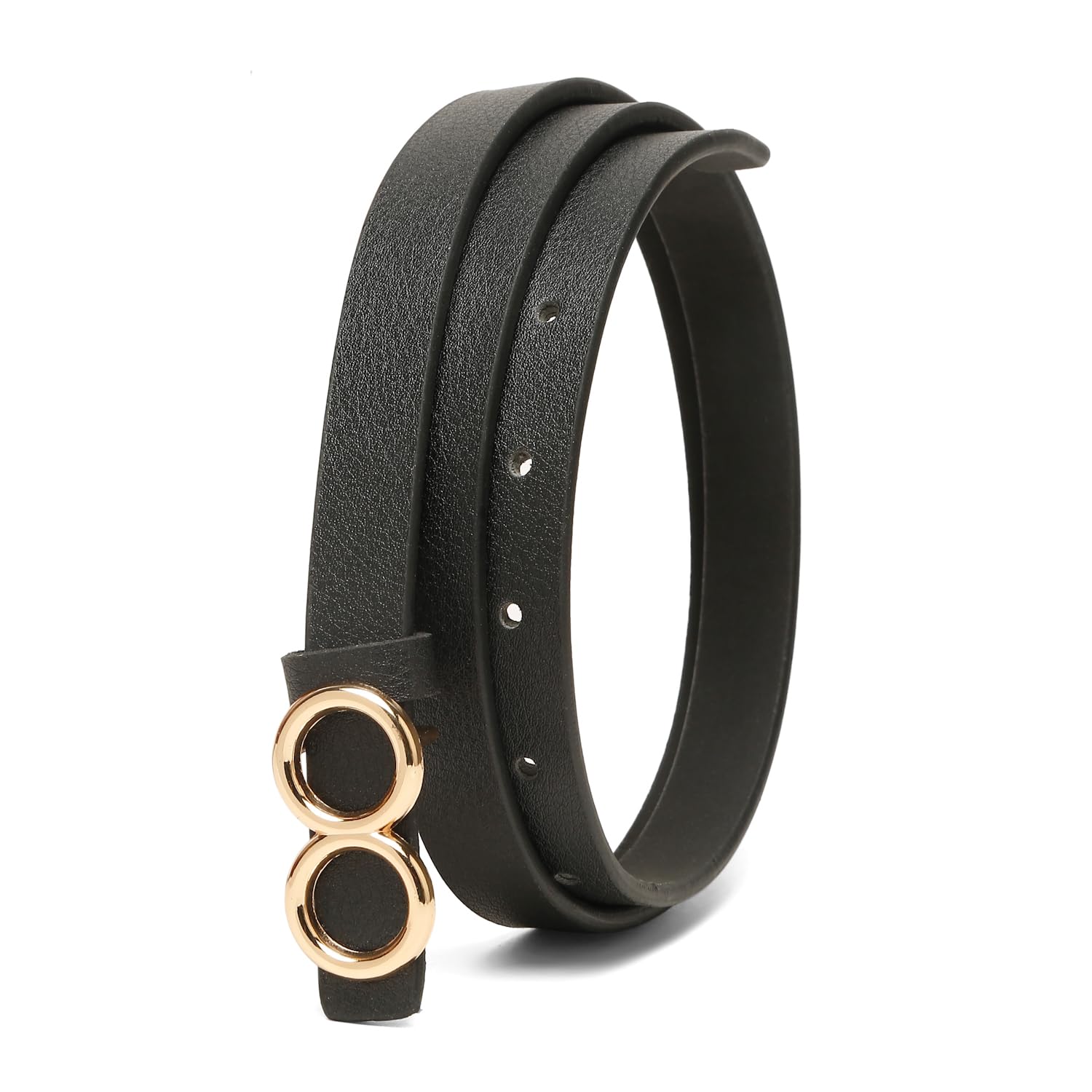 tybelt Women’s PU Leather Belt – Adjustable Fit up to 40 Waist | Stylish Double Ring Pin Buckle | Trendy Slim Wrap Belt for Jeans, Dresses & Casual Wear-picture-32