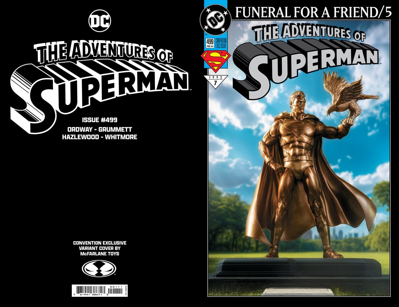 McFarlane DC Multiverse Actionfigur Superman (Centennial Park Tribute Statue) Gold Label 18 cm | DC Multiverse 17,8 cm Actionfigur Exclusive - Superman (Centennial Park Tribute Statue) Gold Label