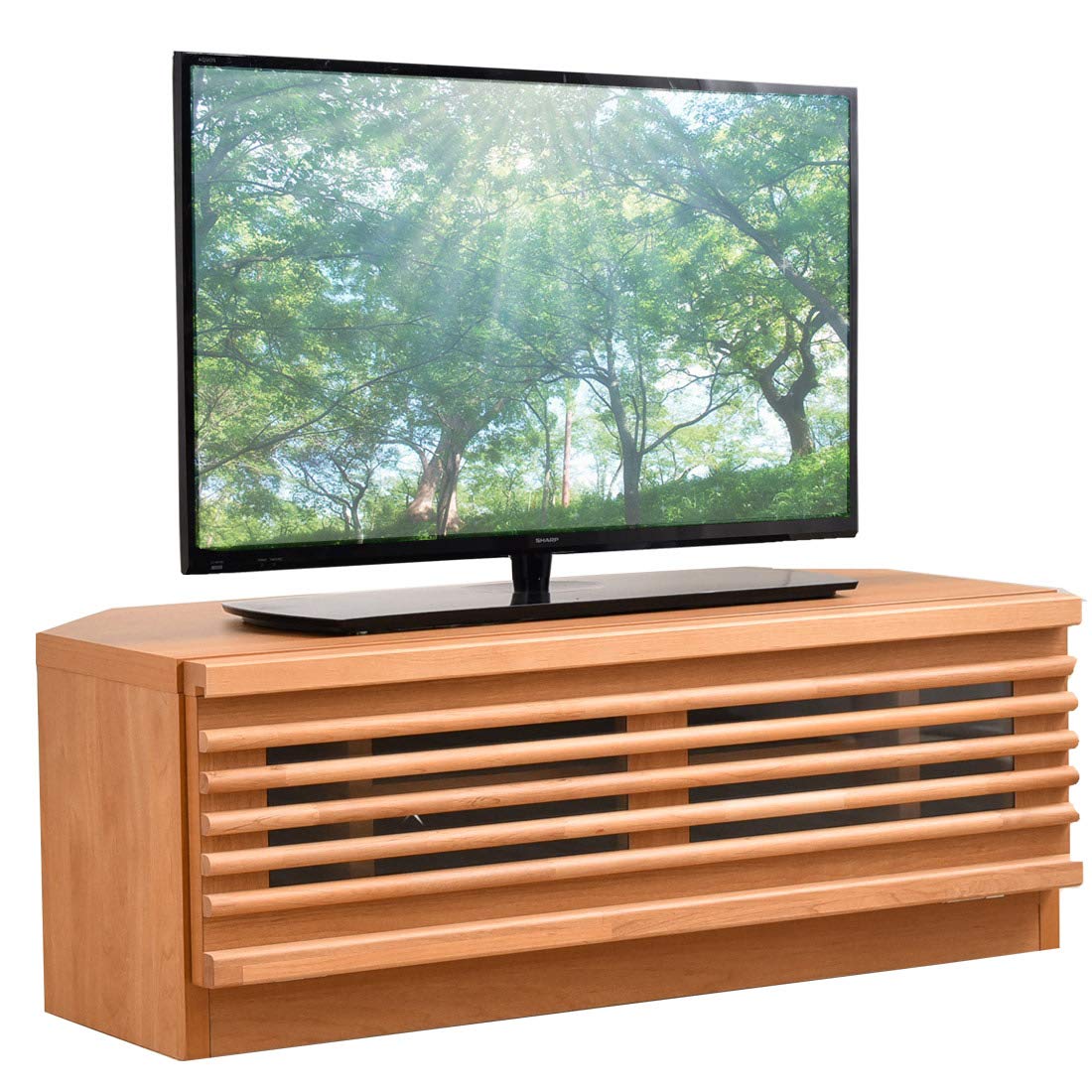 Amazon｜タンスのゲン テレビ台 コーナータイプ 幅80cm