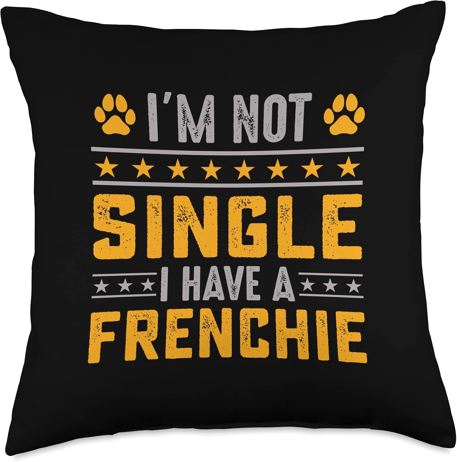 French Bulldog Pillow Cover 18x18 - Corduroy Decorative Throw With Hidden Zipper