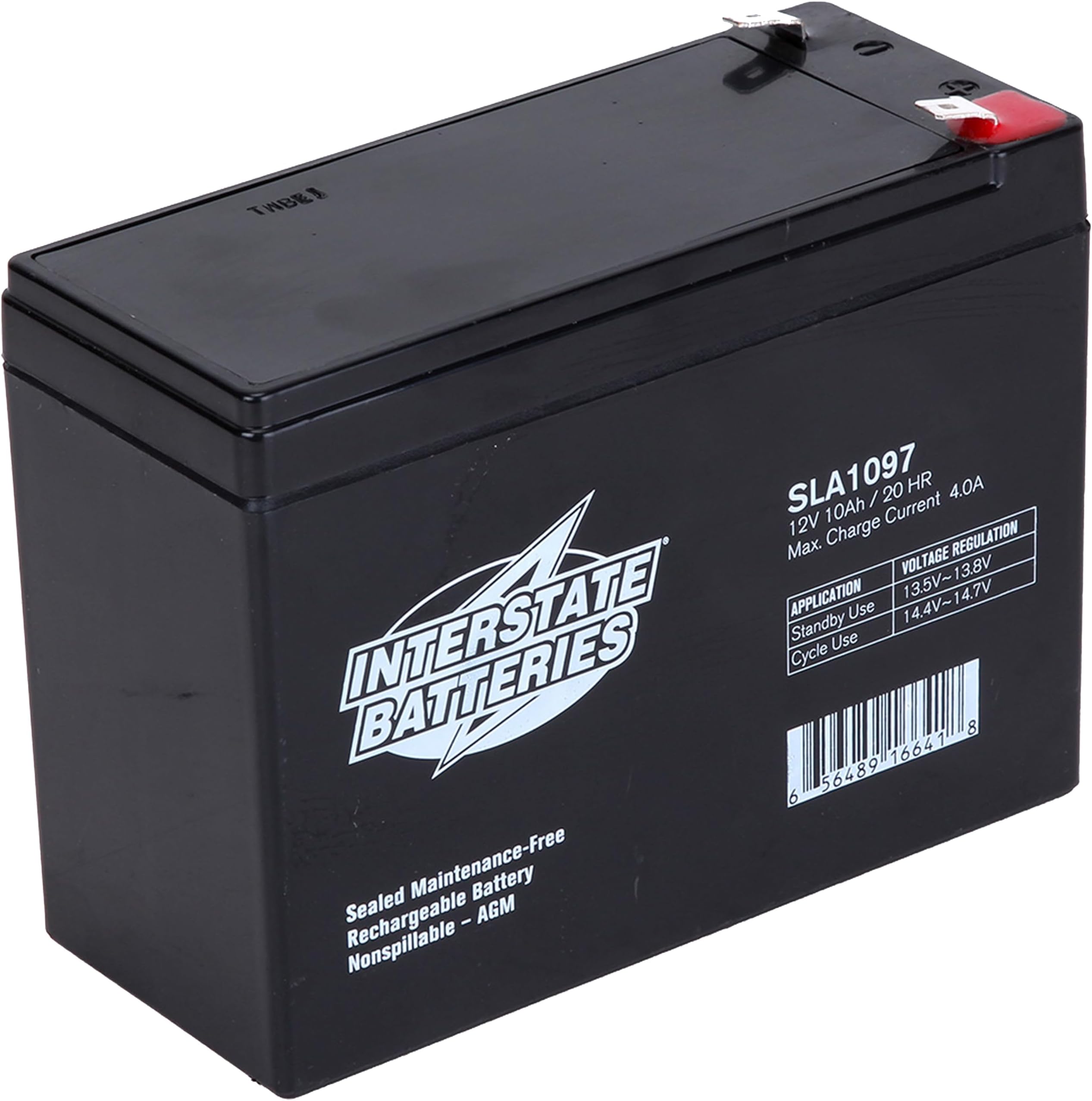 12V 10Ah Battery (F2 Terminal) SLA AGM VRLA Rechargeable Replacement for General Purpose, Universal Power, Home & Office Devices (SLA1097)