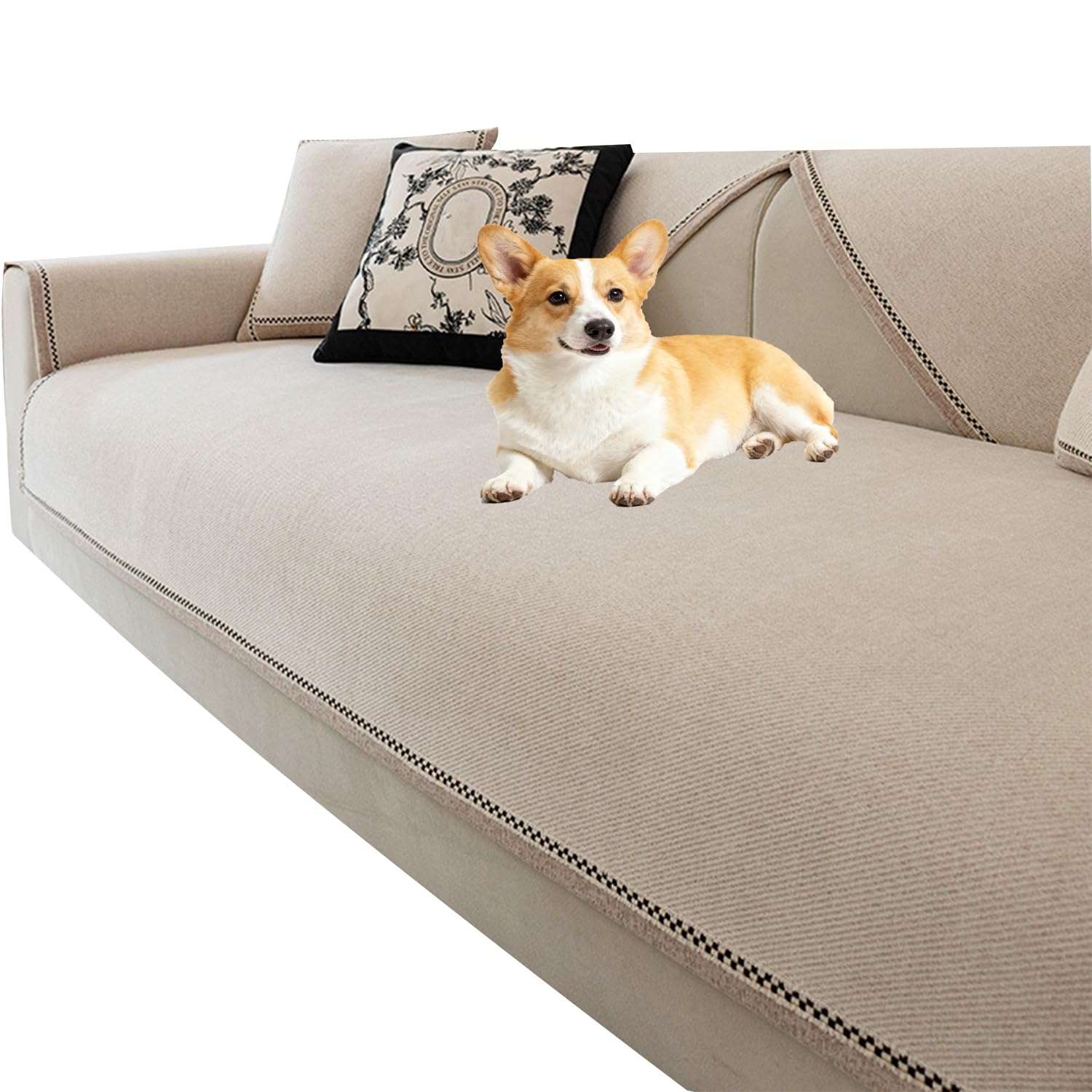 Housse de canapé pour chien lavable 90x210cm WhiteA pour salon