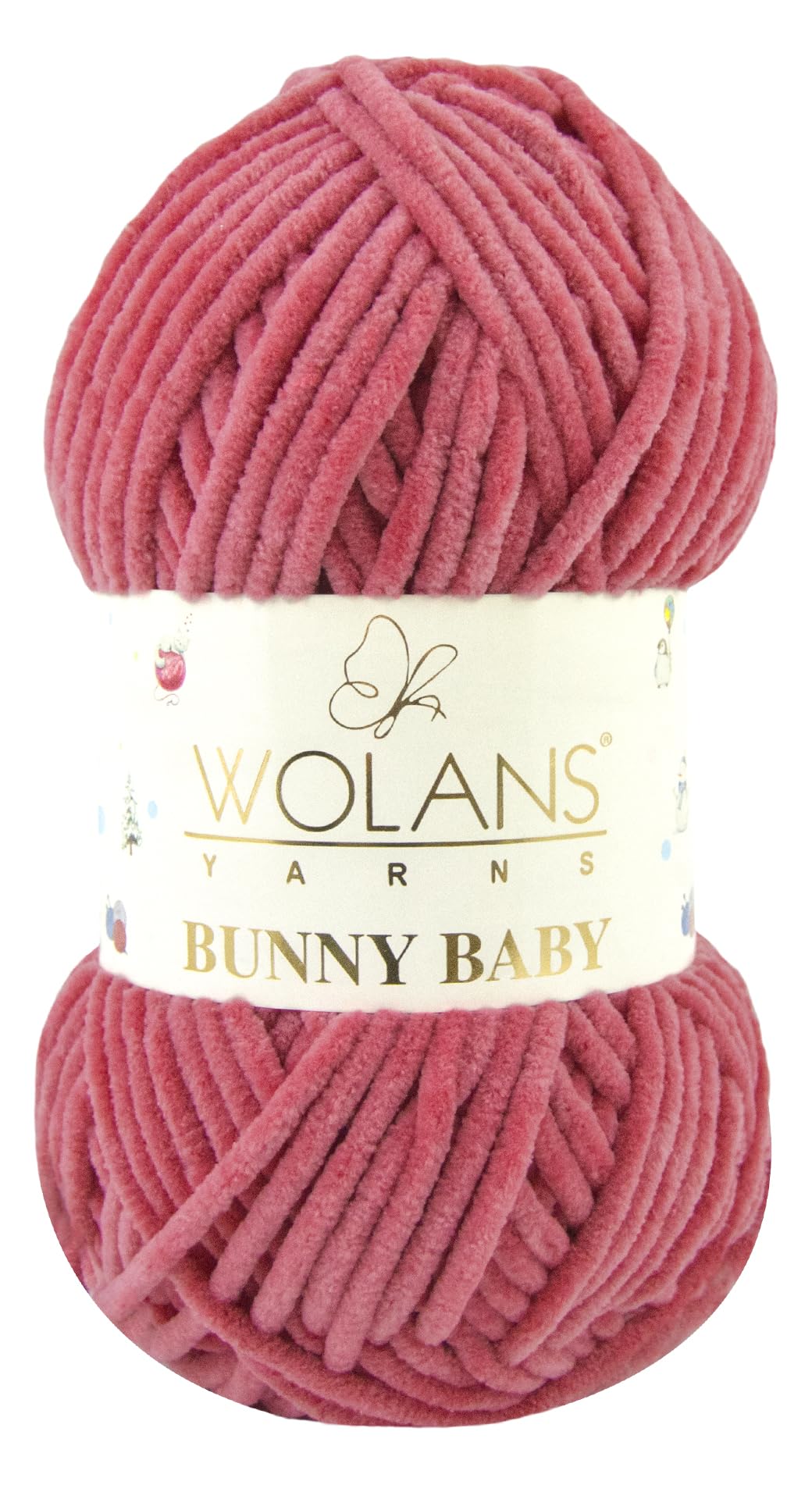 Wolans Bunny Baby Chenile Style Yarn Wool 72 Colours Available 100g Balls (Strawberry Col 51)