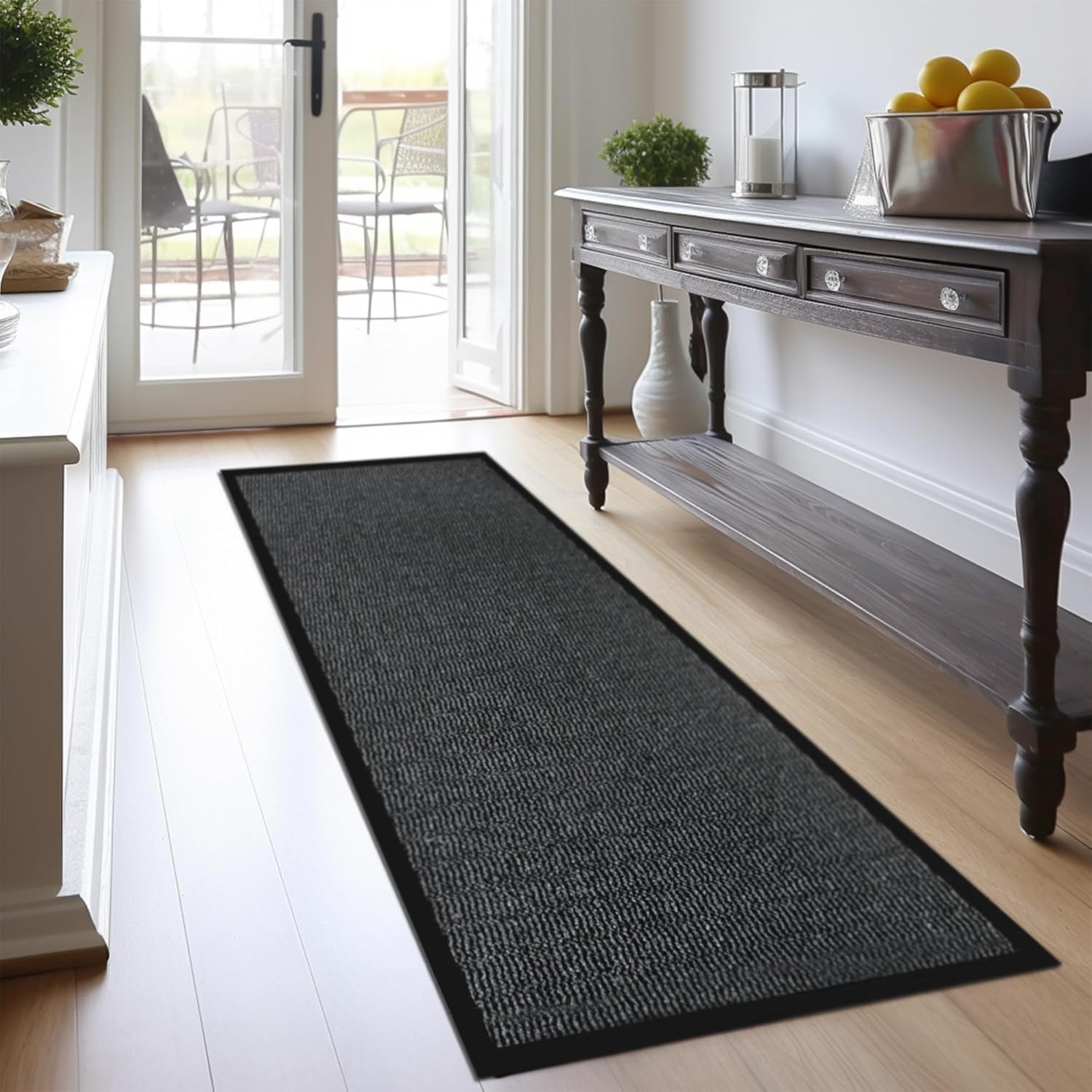 Homatz Hallway Runner Rug Dirt Trapper, Water Absorbent Runner Mat, Washable Rugs for Hallway Kitchen Living Room 70 x 240 cm — image 1