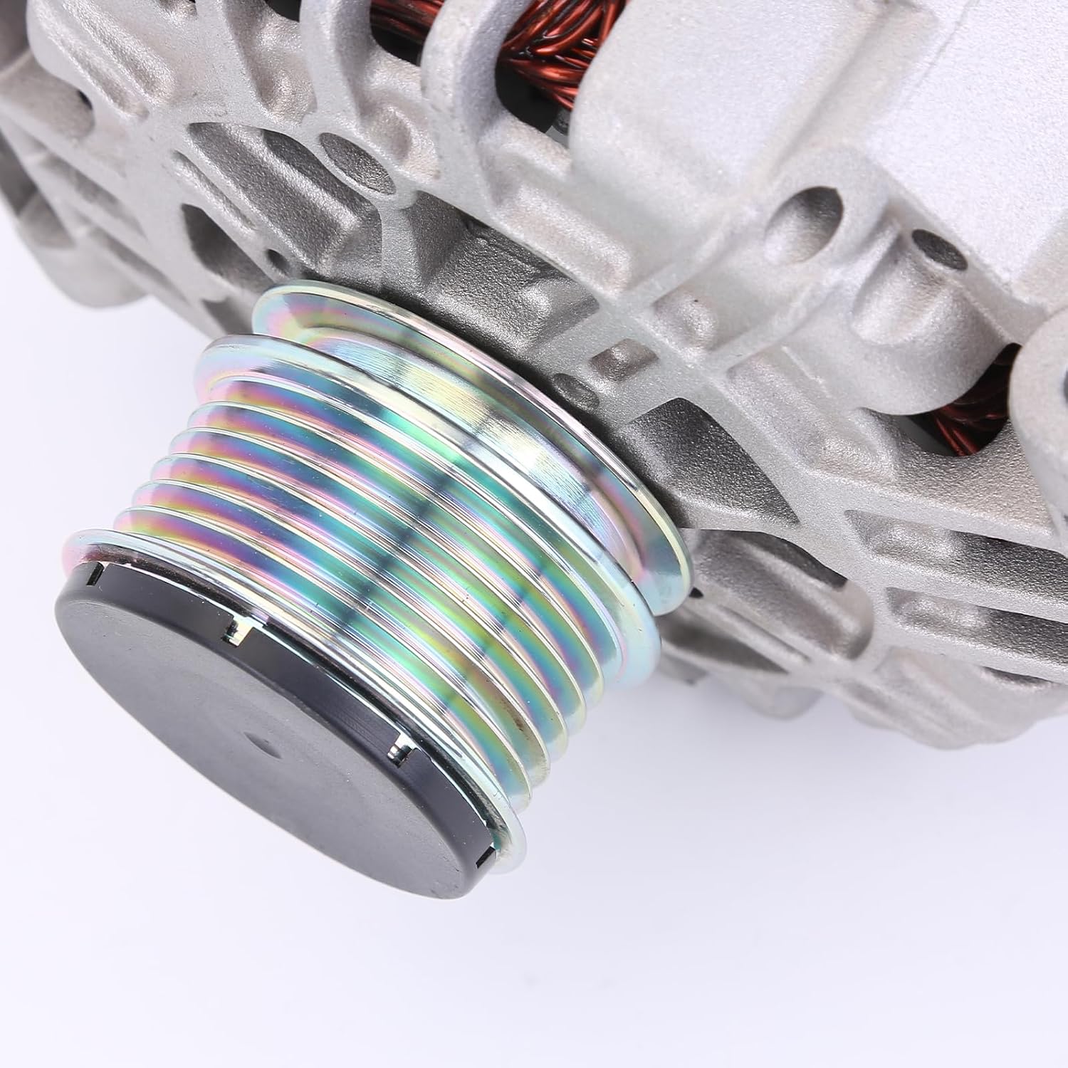 Upgraded Electrical Alternator Fit for Audi A3 A4 A4 Quattro TT Beetle GTI Jetta Passat Tiguan 12V 150A 6-Groove CW IR IF High Performance Metal Alternator 06B-903-015AB 06B-903-016AE 06B-903-016S