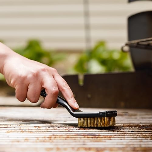 Miniatura 4 de Chef Craft Cepillo corto para parrilla con mango de plástico, 9 pulgadas de largo, color negro