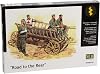 Master Box Road to The Rear 5 German Soldiers, 2 Horses and Wagon Figure Model Building Kits 1:35 Scale