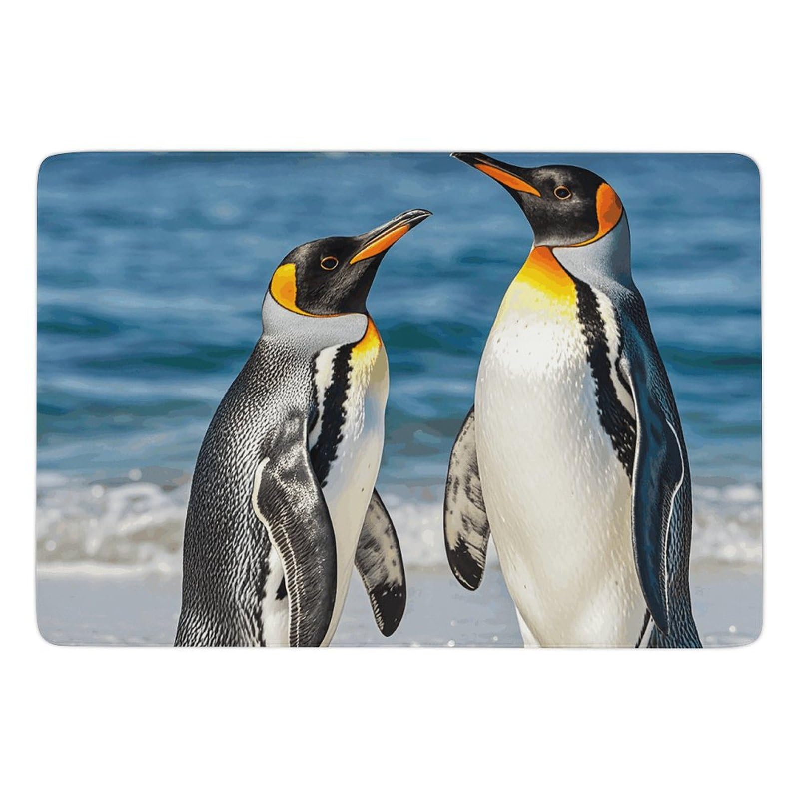 Tapis de bain absorbant pingouin pour pieds sensibles doux