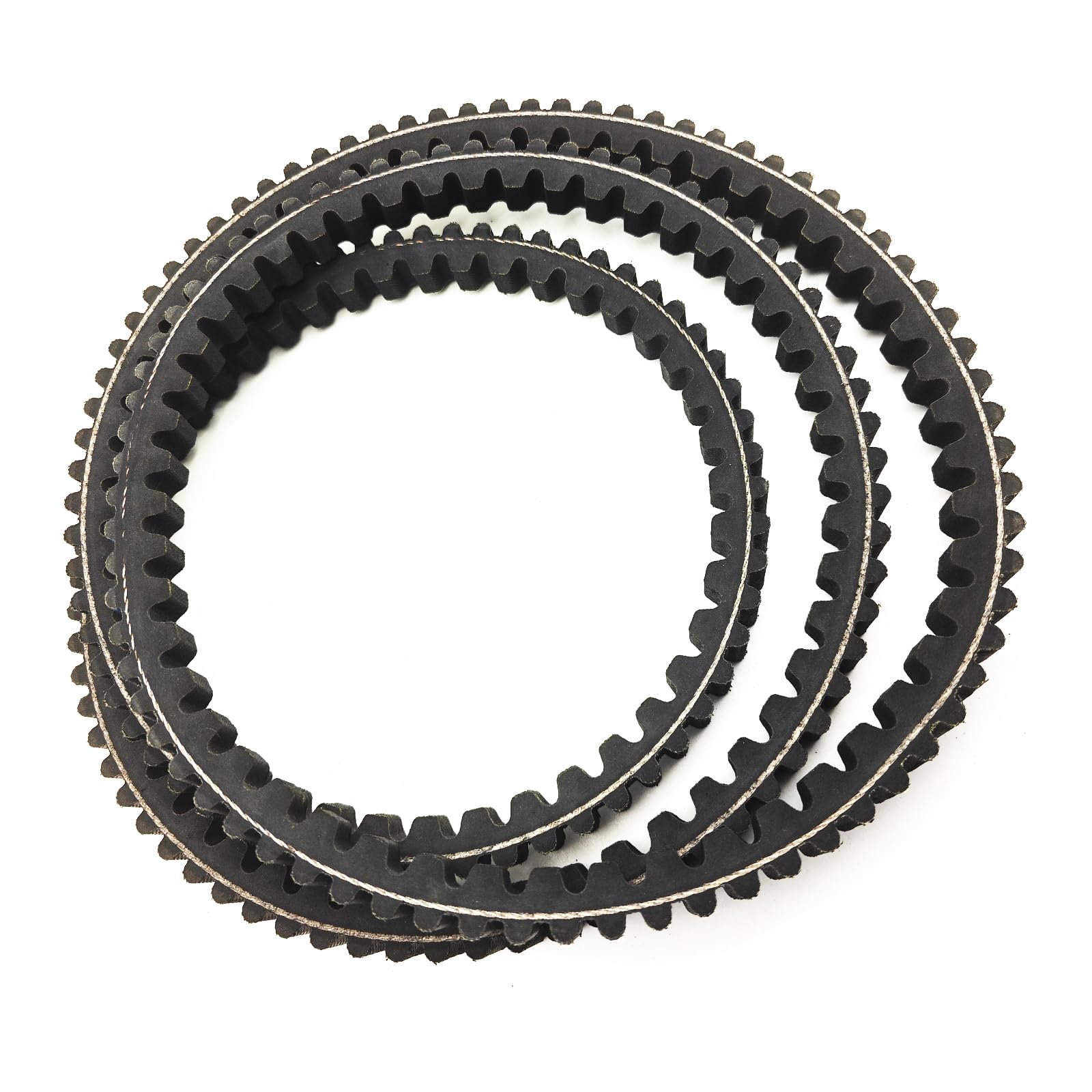 Correa dentada doble para cortacésped de 5/8 x 64.5 pulgadas para John Deere M118684 M143019 M144677 LX255 LX277 LX279 LX288 LX277AWS LX280 LX289 con 42C 11. 21.9 pulgadas. Cortacésped de