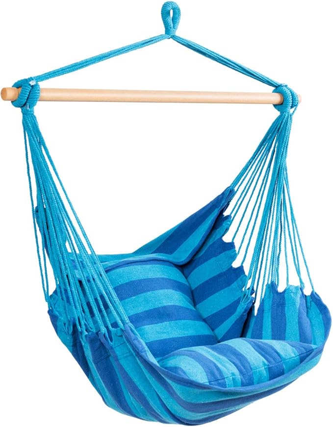 RELAX4LIFE Hängesessel, Hängesitz mit 2 abnehmbaren Kissen, Hängestuhl