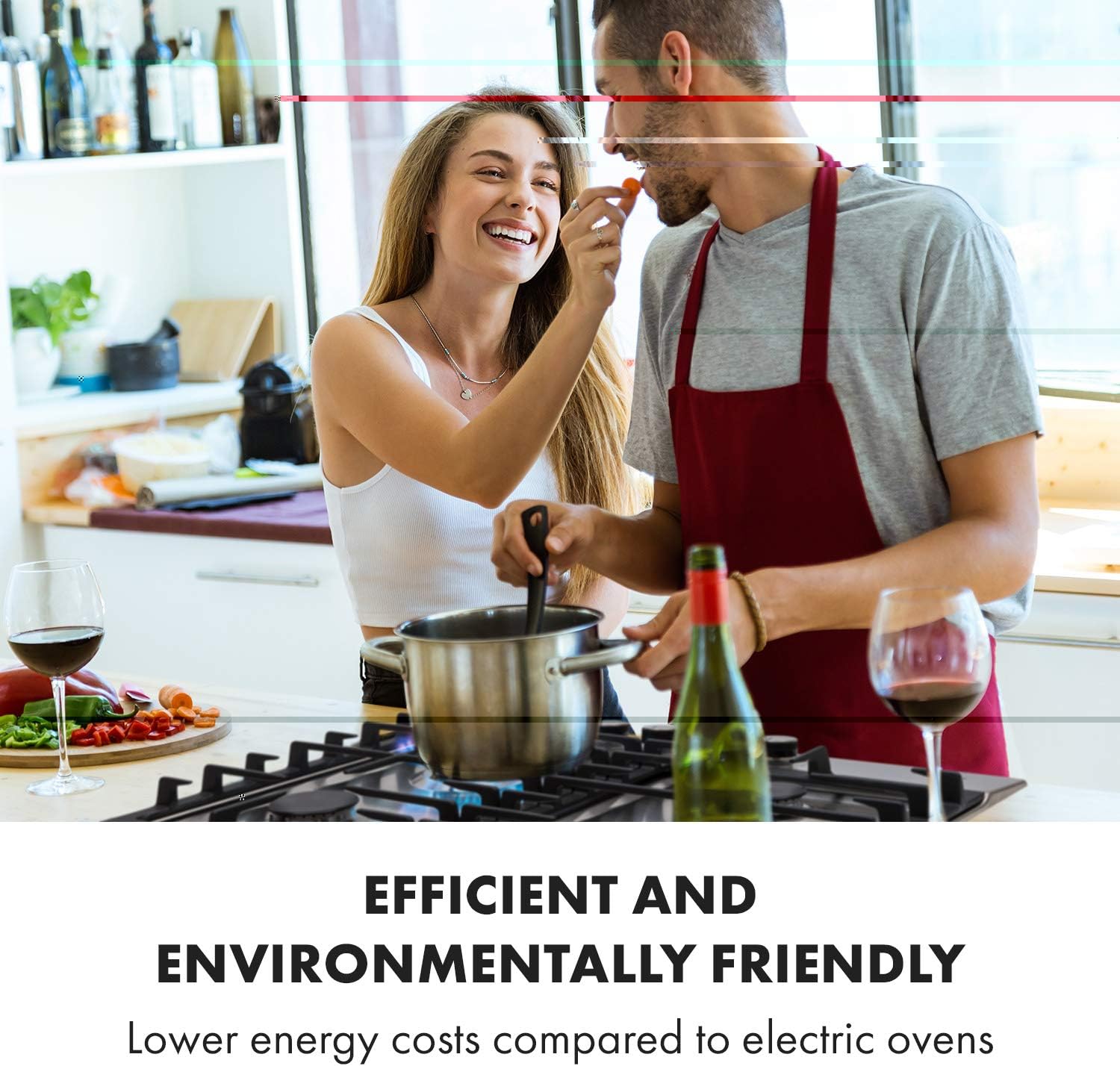 Klarstein Piano Cottura 4 Fuochi, Piano Cottura per Fornelli a Gas, Fornello a Gas Integrato 9100W, Piano Cottura Gas in Vetro e Acciaio Inossidabile per Cucina a Gas, Piano Cottura 4 Fuochi Gas GPL